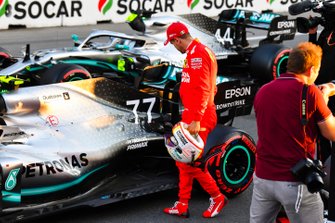 Sebastian Vettel, Ferrari, Valtteri Bottas, Mercedes AMG W10