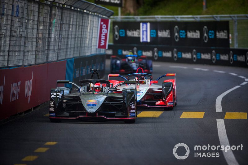 Sébastien Buemi, Nissan e.Dams, Nissan IMO1 Pascal Wehrlein, Mahindra Racing, M5 Electro 