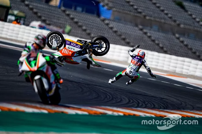 Sturz: Randy De Puniet, Team LCR