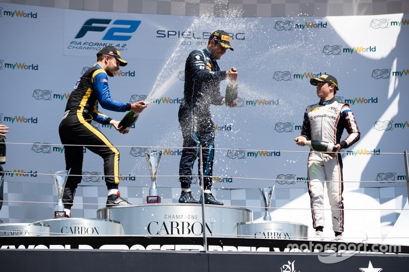 Sergio Sette Camara, Dams Luca Ghiotto, UNI Virtuosi Racing and Nyck De Vries, ART Grand Prix 