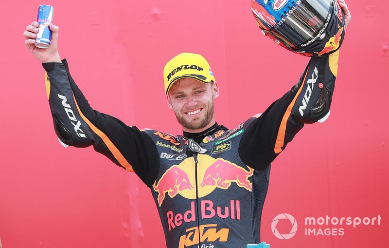 Podio: secondo posto Brad Binder, KTM Ajo