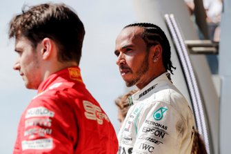 Podyum: Yarış galibi Lewis Hamilton, Mercedes AMG F1, 3. Charles Leclerc, Ferrari