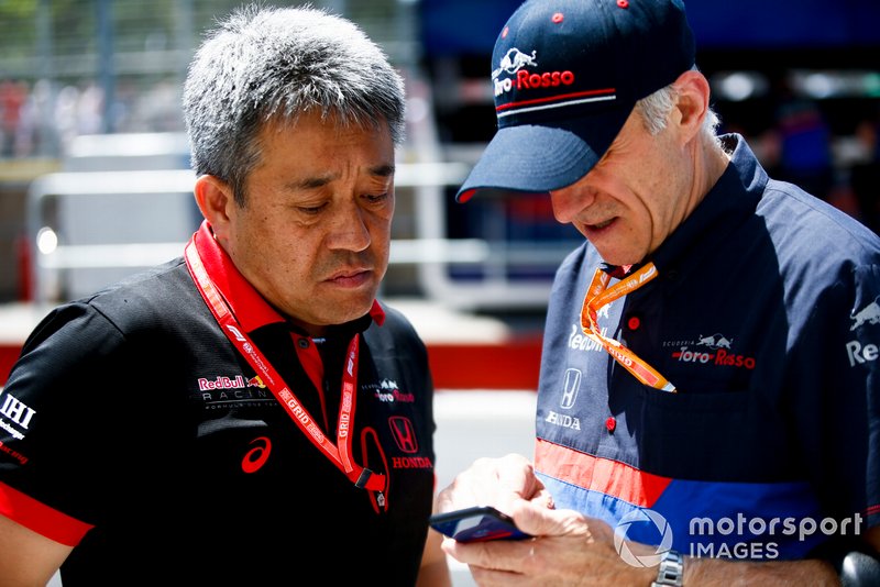 Masashi Yamamoto, General Manager, Honda Motorsport, Franz Tost, Team Principal, Toro Rosso