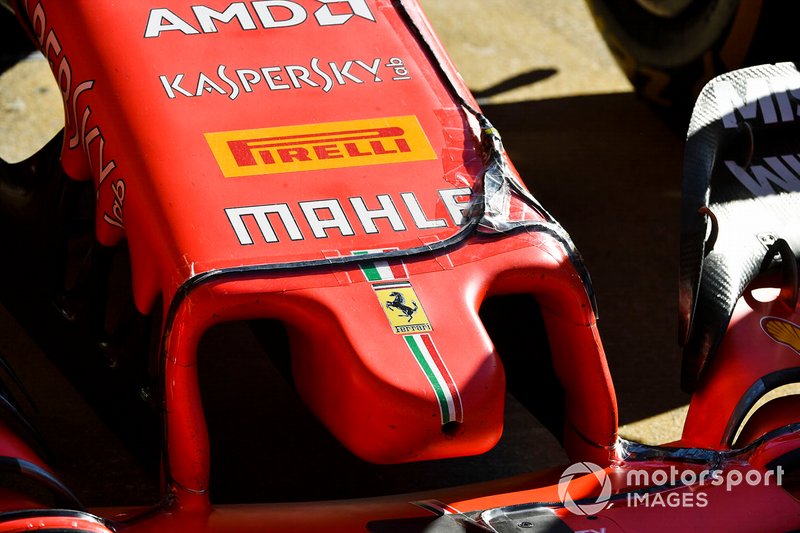 Detail sayap depan Ferrari SF90