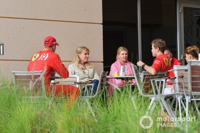 Sebastian Vettel, Ferrari y Mick Schumacher, Ferrari