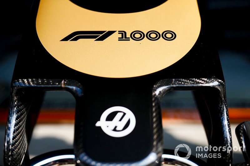 Marca de las 1000 carreras en el Haas F1 Team VF-19