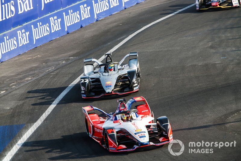 Pascal Wehrlein, Mahindra Racing, M5 Electro Oliver Rowland, Nissan e.Dams, Nissan IMO1