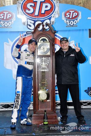 Coleman Pressley with driver Brad Keselowski in Victory Lane