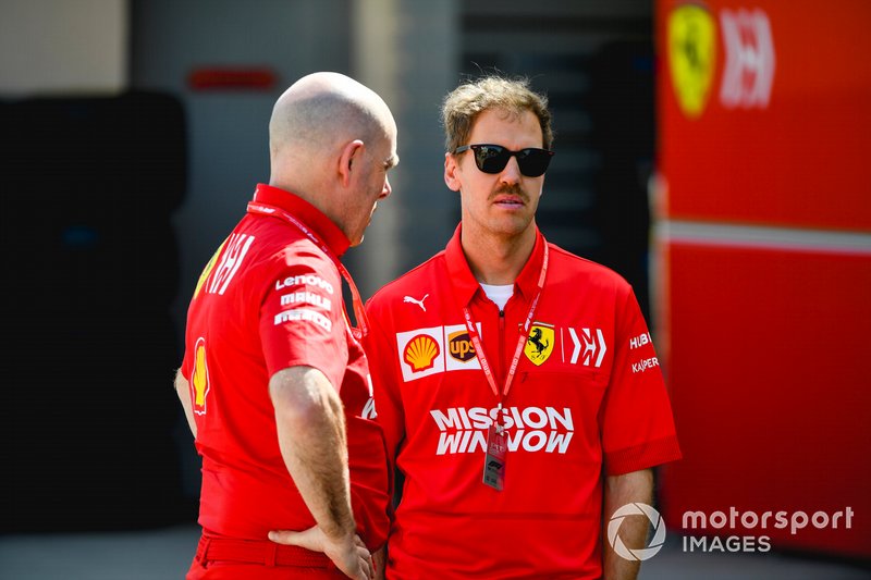 Sebastian Vettel, Ferrari ve Jock Clear, Yarış Mühendisi, Ferrari.