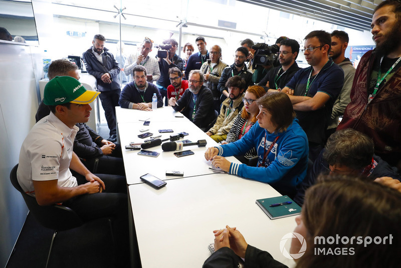 Gil de Ferran, Sporting Director, McLaren, announces new test and development driver Sergio Sette Camara to the media