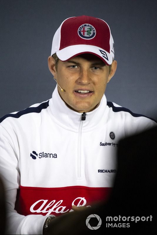 Marcus Ericsson, Sauber in the press conference