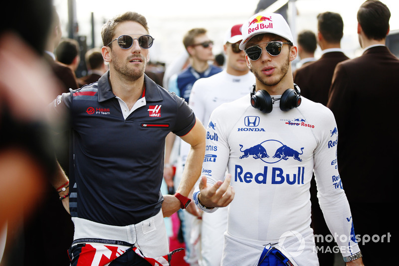 Gasly en Grosjean maken contact in VT3
