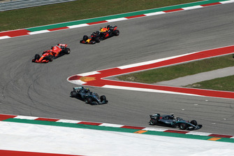 Lewis Hamilton, Mercedes-AMG F1 W09 ve Valtteri Bottas, Mercedes-AMG F1 W09, Sebastian Vettel, Ferrari SF71H ve Daniel Ricciardo, Red Bull Racing RB14