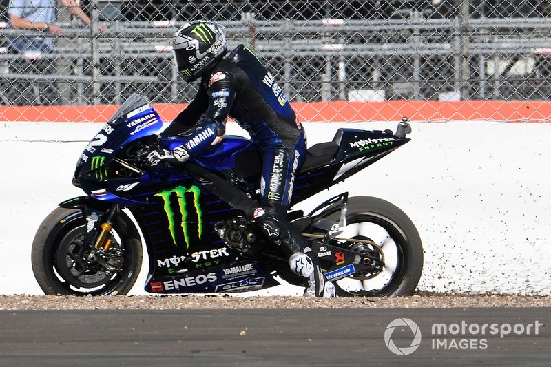 Maverick Vinales, Yamaha Factory Racing, running wide