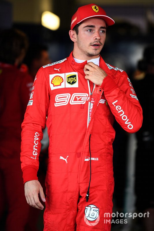 Pole man Charles Leclerc, Ferrari