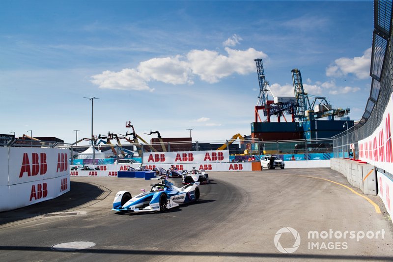 Alexander Sims, BMW I Andretti Motorsports, BMW iFE.18, Sébastien Buemi, Nissan e.Dams, Nissan IMO1, Robin Frijns, Envision Virgin Racing, Audi e-tron FE05, Sam Bird, Envision Virgin Racing, Audi e-tron FE05, Stoffel Vandoorne, HWA Racelab, VFE-05