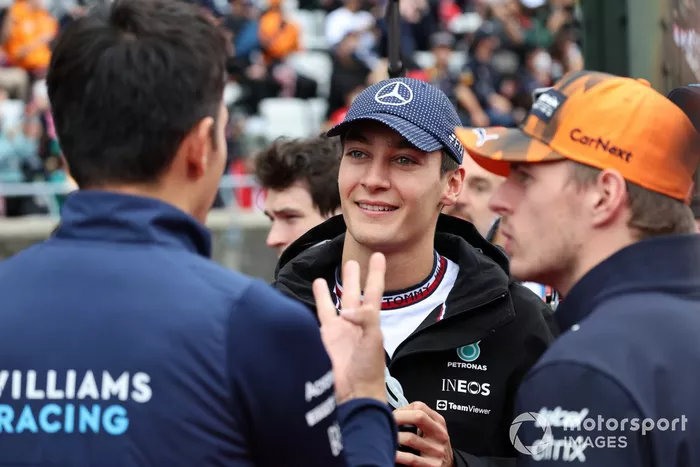 Alex Albon, Williams Racing, George Russell, Mercedes AMG, Max Verstappen, Red Bull Racing