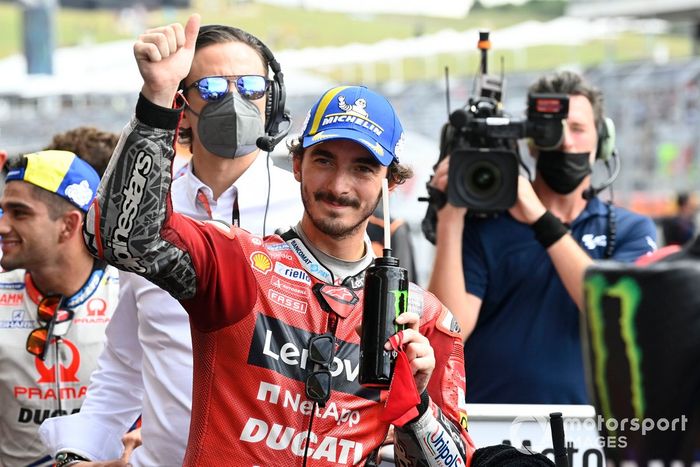 Ganador de  la pole position Francesco Bagnaia, Ducati Team