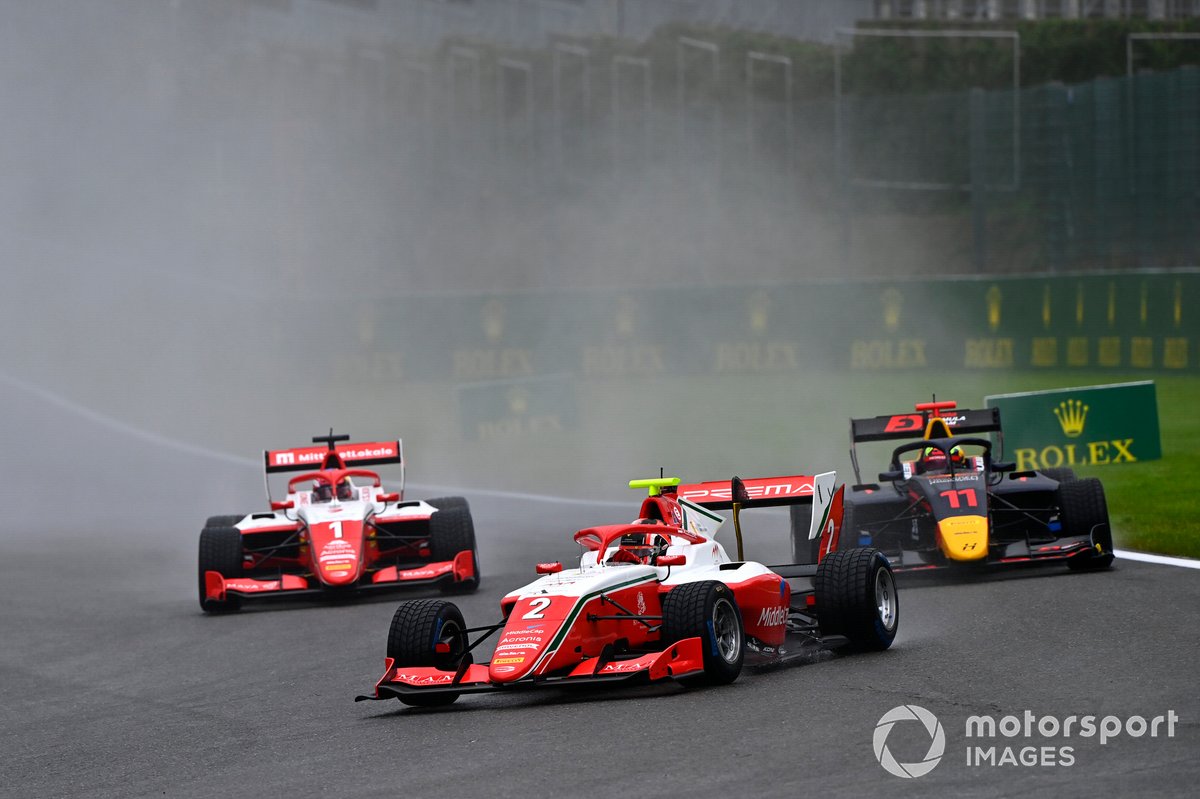 Arthur Leclerc, Prema Racing, Ayumu Iwasa, Hitech Grand Prix e Dennis Hauger, Prema Racing