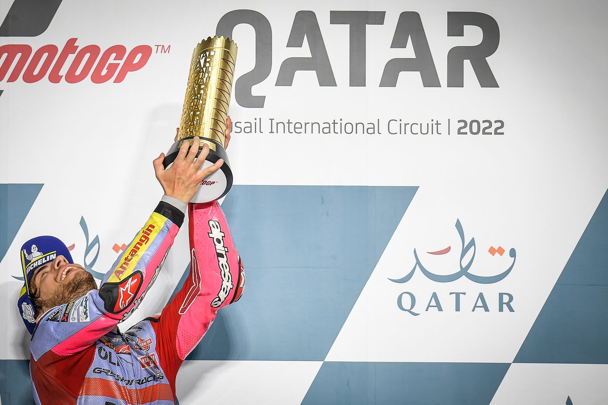 Podio: El ganador de la carrera Enea Bastianini, Gresini Racing MotoGP