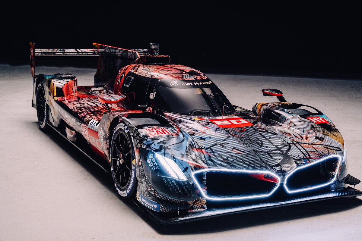 BMW M Hybrid V8 Art Car unveil Le Mans