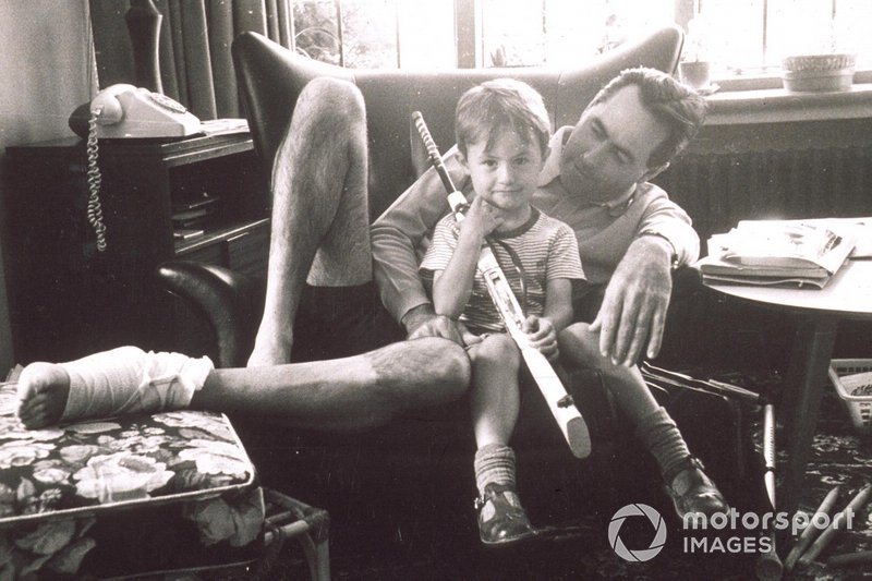 Sir Jack Brabham with his son David