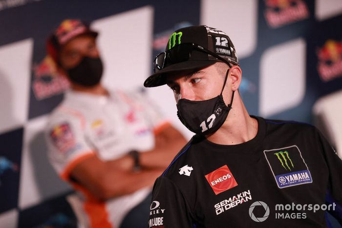 Maverick Viñales, Yamaha Factory Racing, en la conferencia de prensa