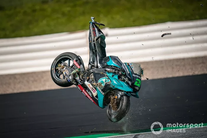 Franco Morbidelli, Petronas Yamaha SRT crash