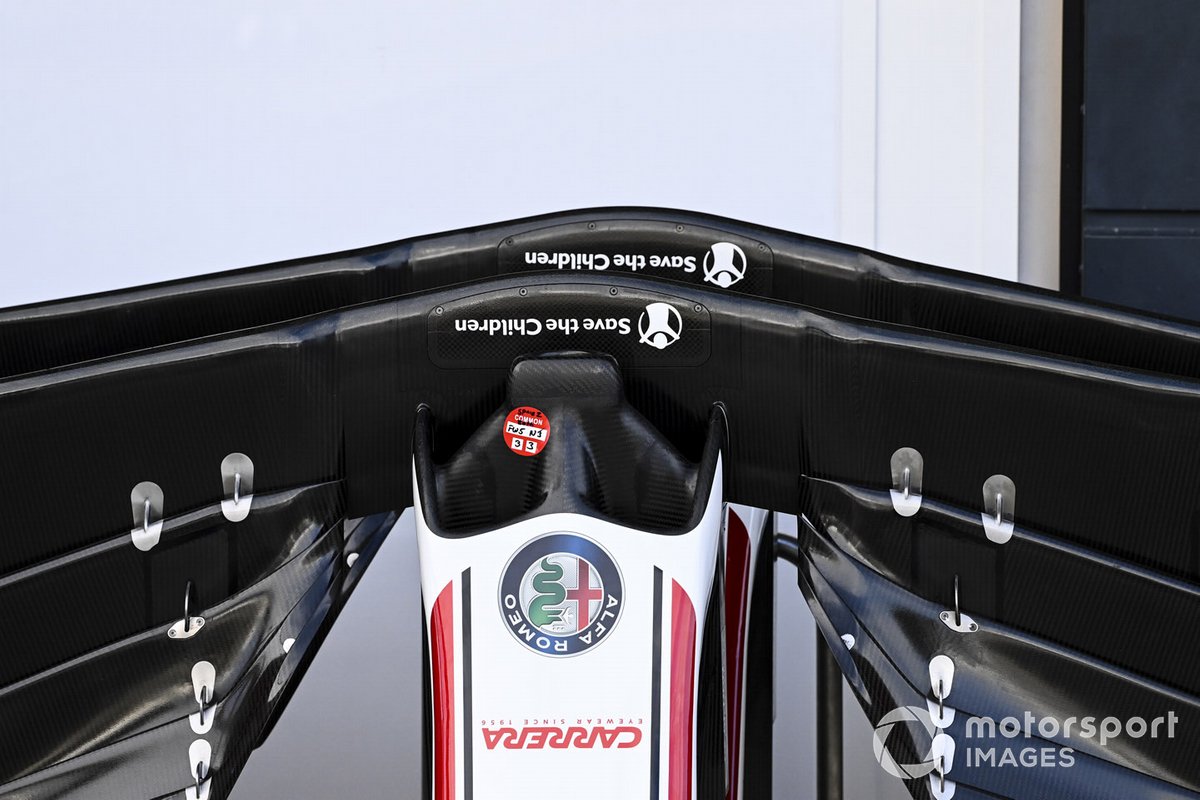 Aileron avant de l'Alfa Romeo Racing C39