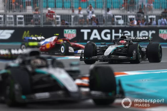 Lewis Hamilton, Ferrari, George Russell, Mercedes, Andrea Kimi Antonelli, Mercedes