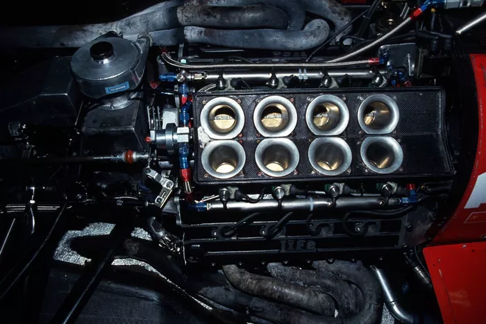 The Life engine in Bruno Giacomelli's Life F190