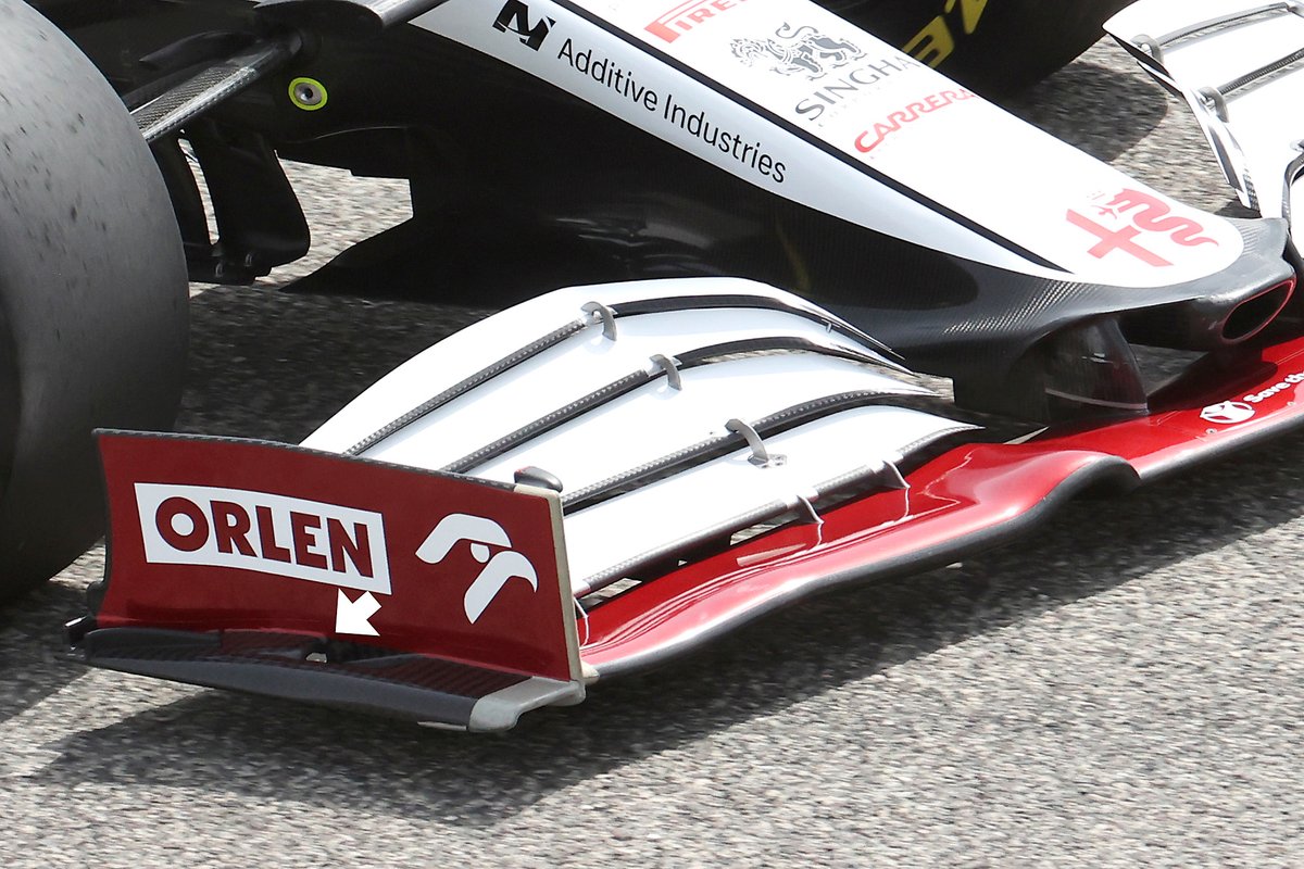 Alfa Romeo Racing C41 front wing detail