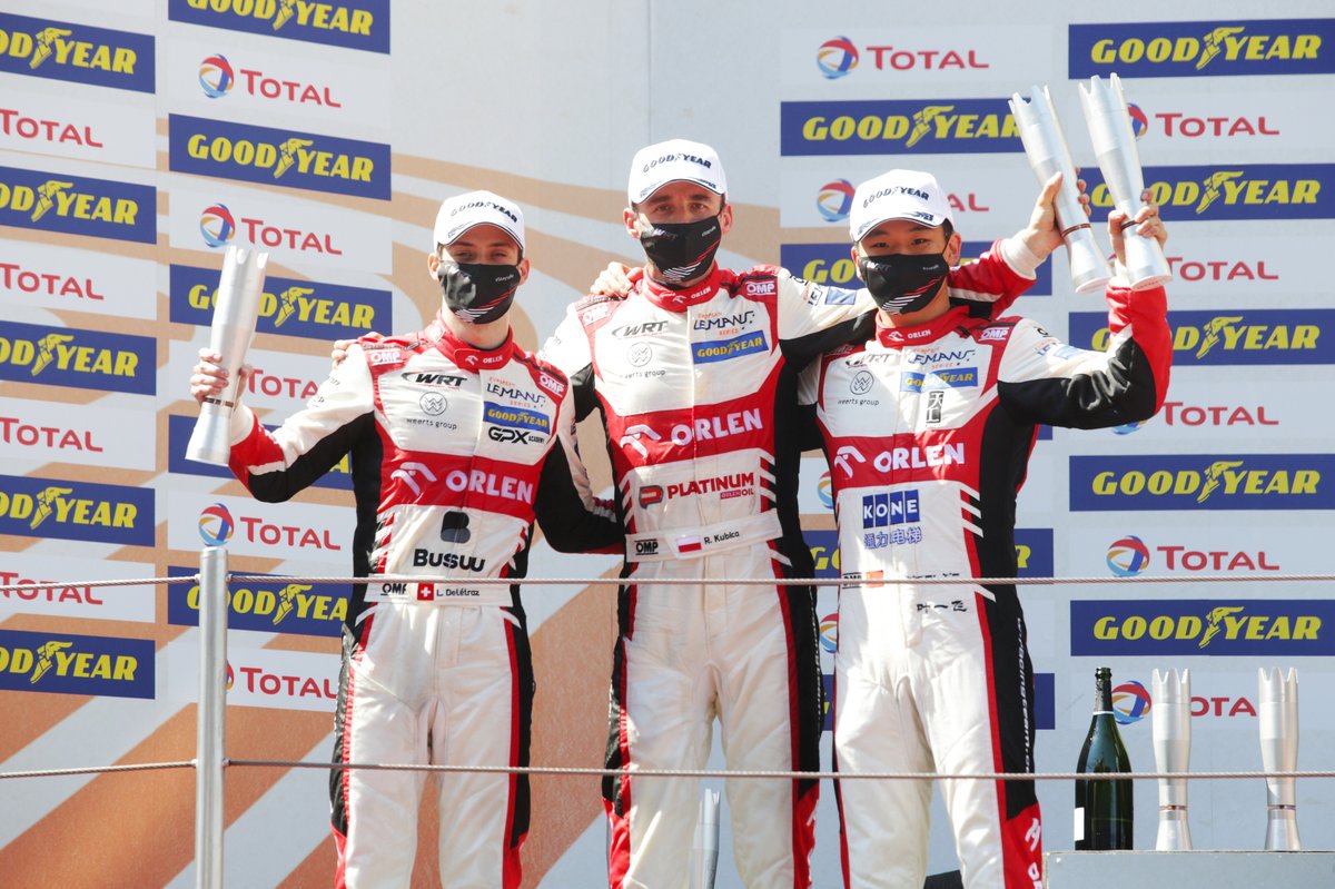 Overall winners #41 Team WRT Oreca 07 - Gibson: Louis Delétraz, Robert Kubica, Yifei Ye