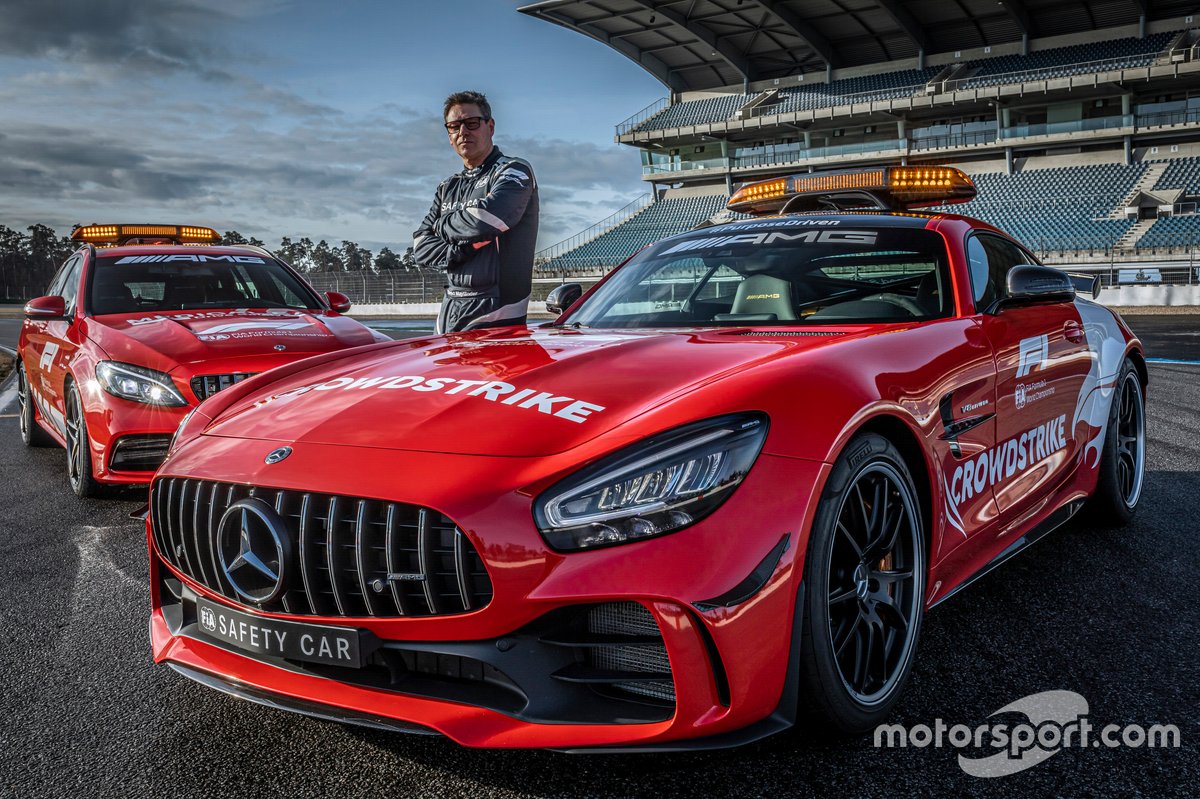 La voiture de sécurité Mercedes-AMG Officiel FIA F1, Mercedes-AMG GT R avec Bernd Mayländer