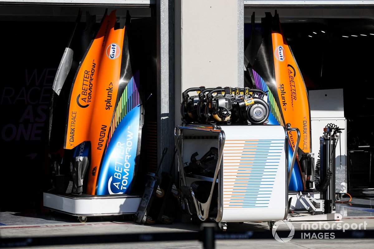 McLaren MCL35 engine cover