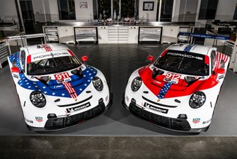 #911 Porsche GT Team Porsche 911 RSR: Frederic Makowiecki, Nick Tandy, Earl Bamber, #912 Porsche GT Team Porsche 911 RSR: Earl Bamber, Laurens Vanthoor, Neel Jani