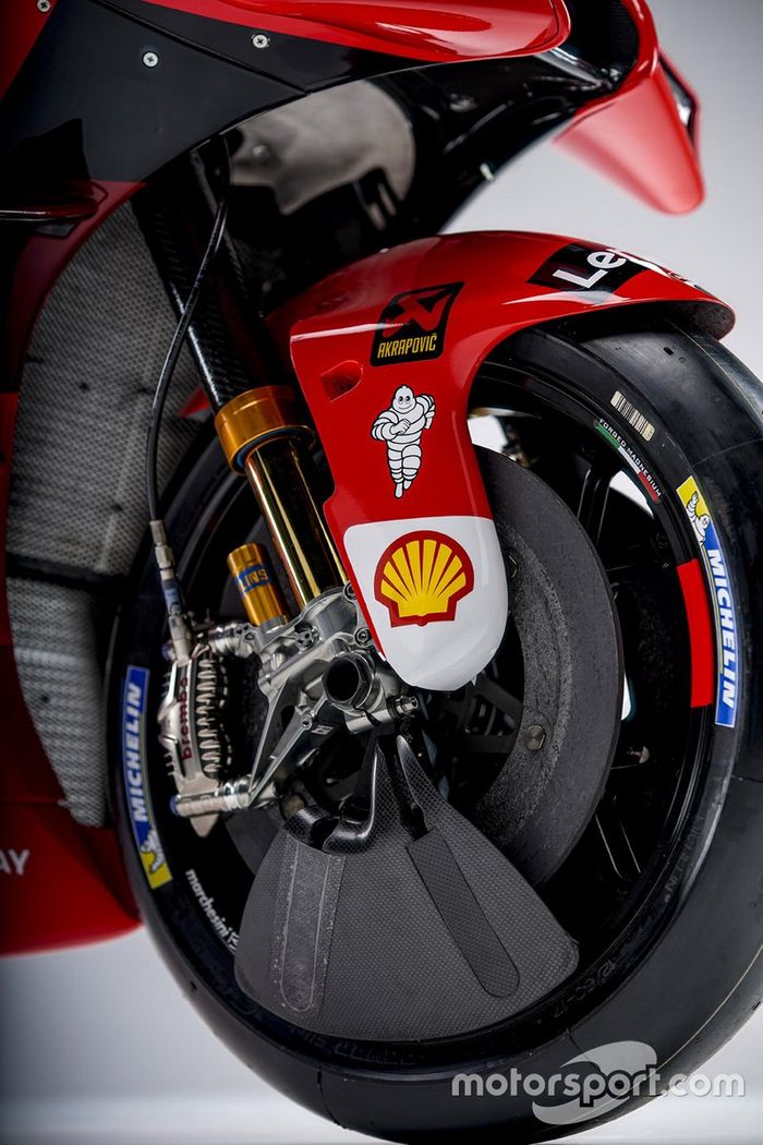 Detalle de la Ducati Desmosedici GP21