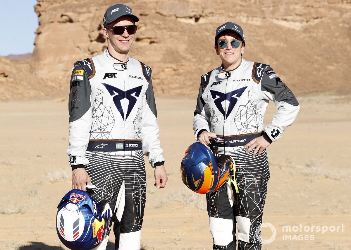 Mattias Ekstrom, ABT CUPRA XE, Claudia Hurtgen, ABT CUPRA XE