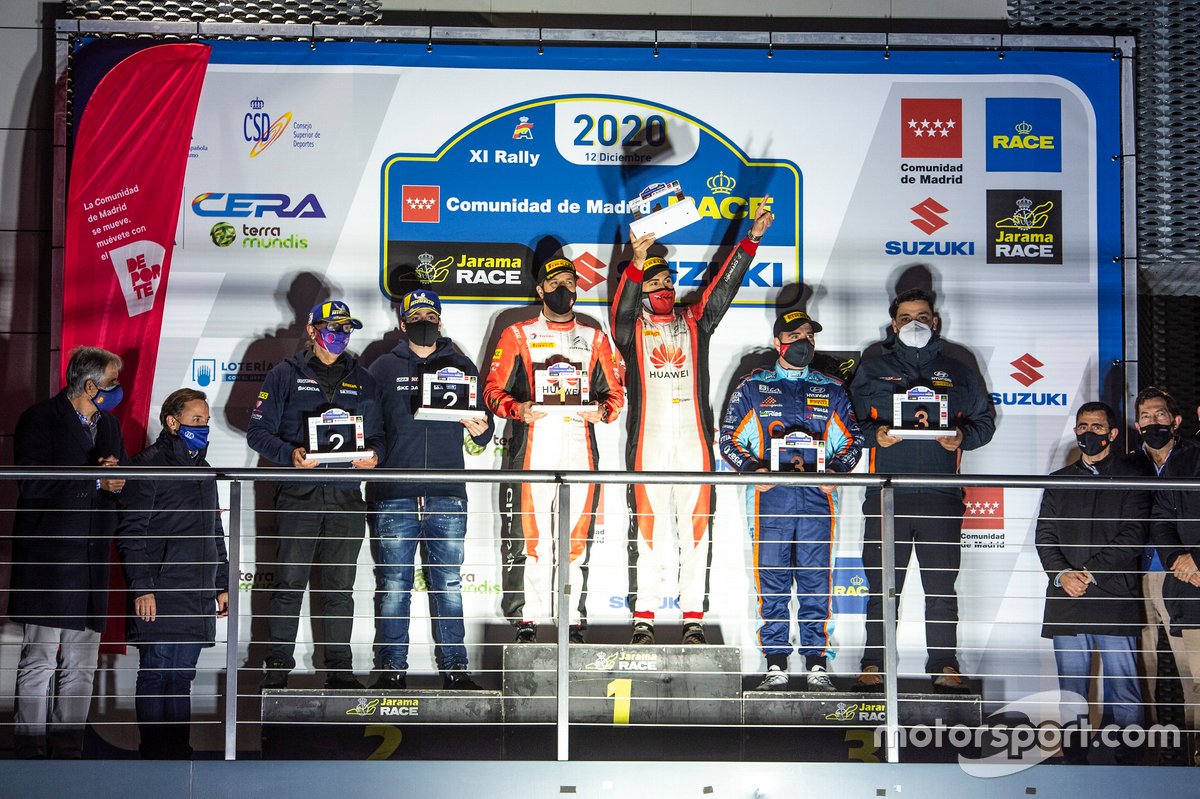 Podio: Pepe López, Borja Rozada, Citroën; Jose Antonio Suárez, Alberto Iglesias, Skoda; Iván Ares, David Vázquez Hyundai