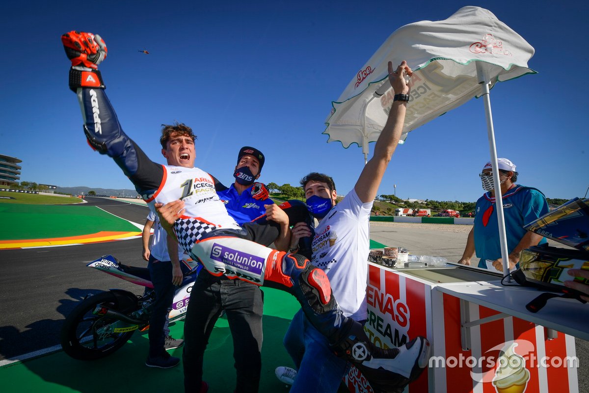 El campeón del mundo de Moto3, Albert Arenas, Aspar Team