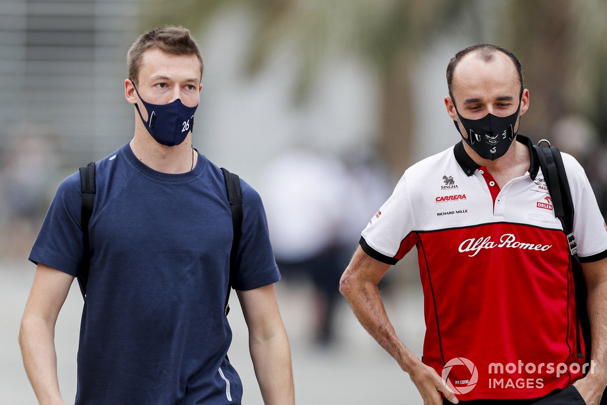 Daniil Kvyat, AlphaTauri en Robert Kubica, Alfa Romeo