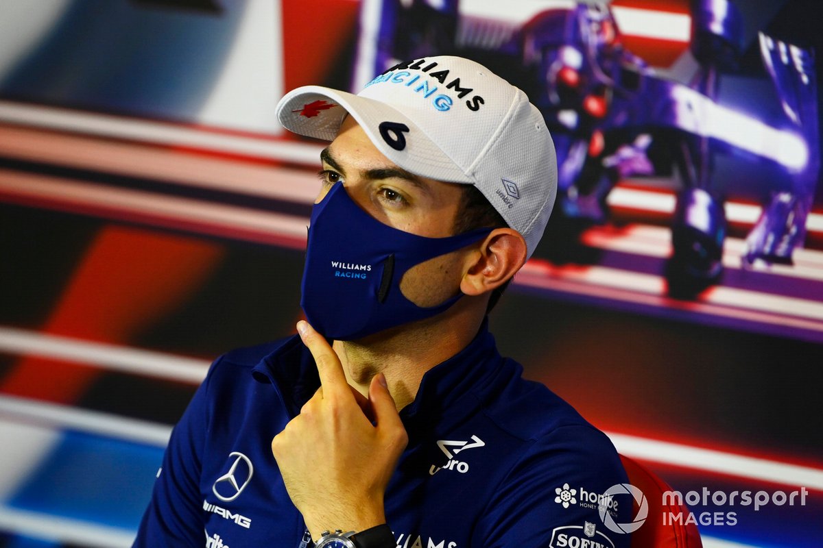 Nicholas Latifi, Williams, en la conferencia de prensa