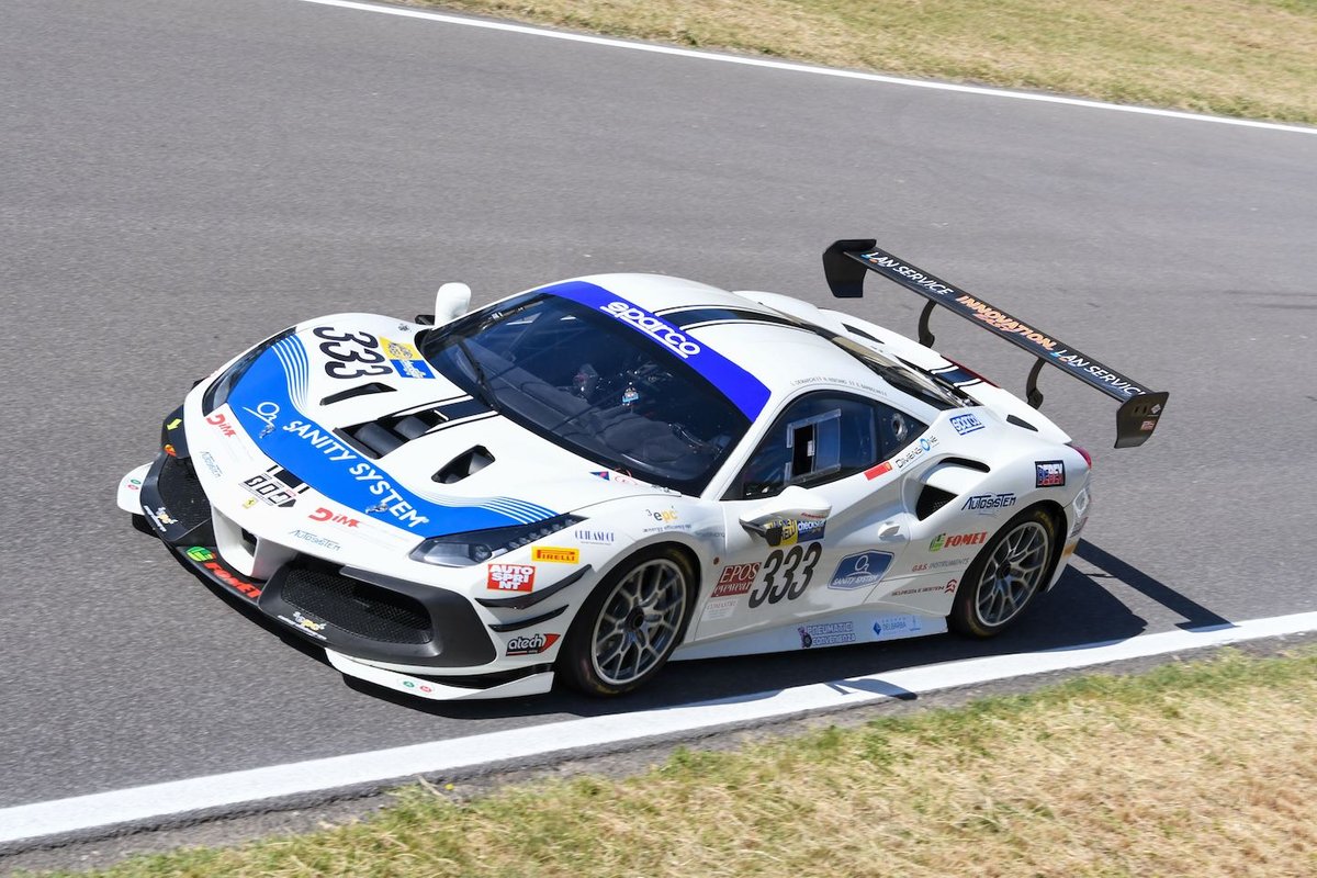 #333 SR&R, Ferrari 488 Challenge Evo: Luca Demarchi, Nicholas Risitano, Edoardo Barbolini