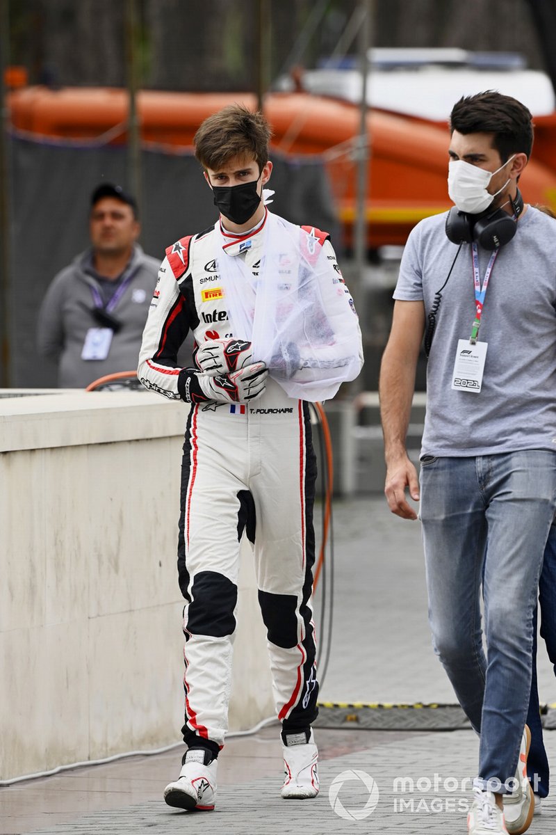 Theo Pourchaire, ART Grand Prix after retiring from the race