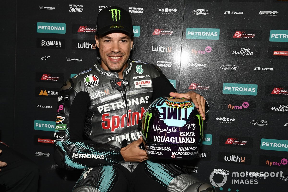Franco Morbidelli, Petronas Yamaha SRT new helmet