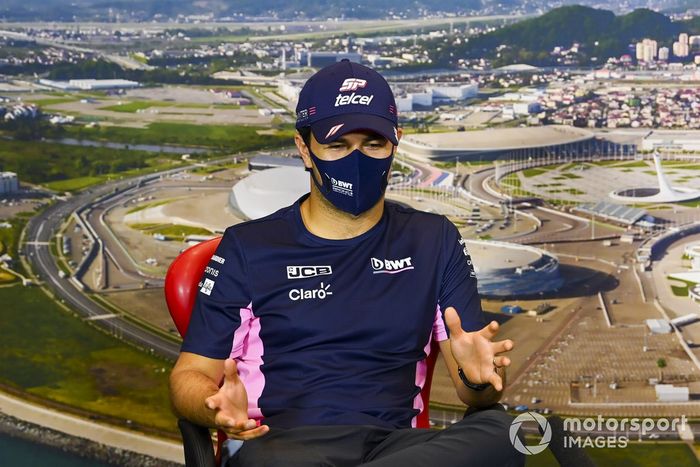 Sergio Pérez, Racing Point en la conferenci de prensa