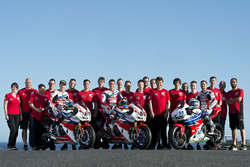 Nicky Hayden, Honda WSBK Team, Michael van der Mark, Honda WSBK Team, P.J. Jacobsen, Honda WSS Team
