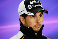 Sergio Perez, Sahara Force India F1 in the FIA Press Conference