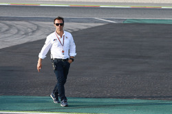 Loris Capirossi à l'emplacement de la chicane qui remplace le virage n°12