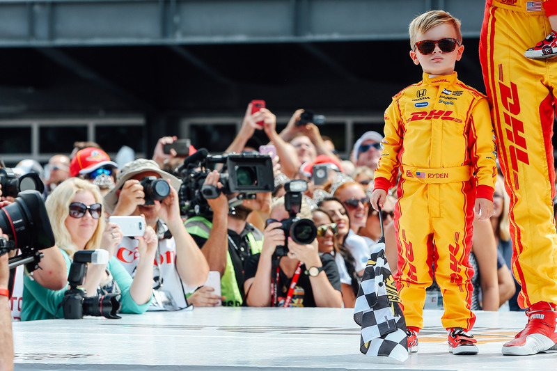 Ryan Hunter-Reay, Andretti Autosport Honda's son, Ryden